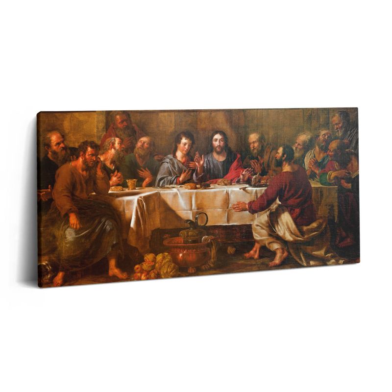 Obraz na płótnie Wallfluent 120x60 cm Ostatnia wieczerza Jezus Apostołowie 1 szt.