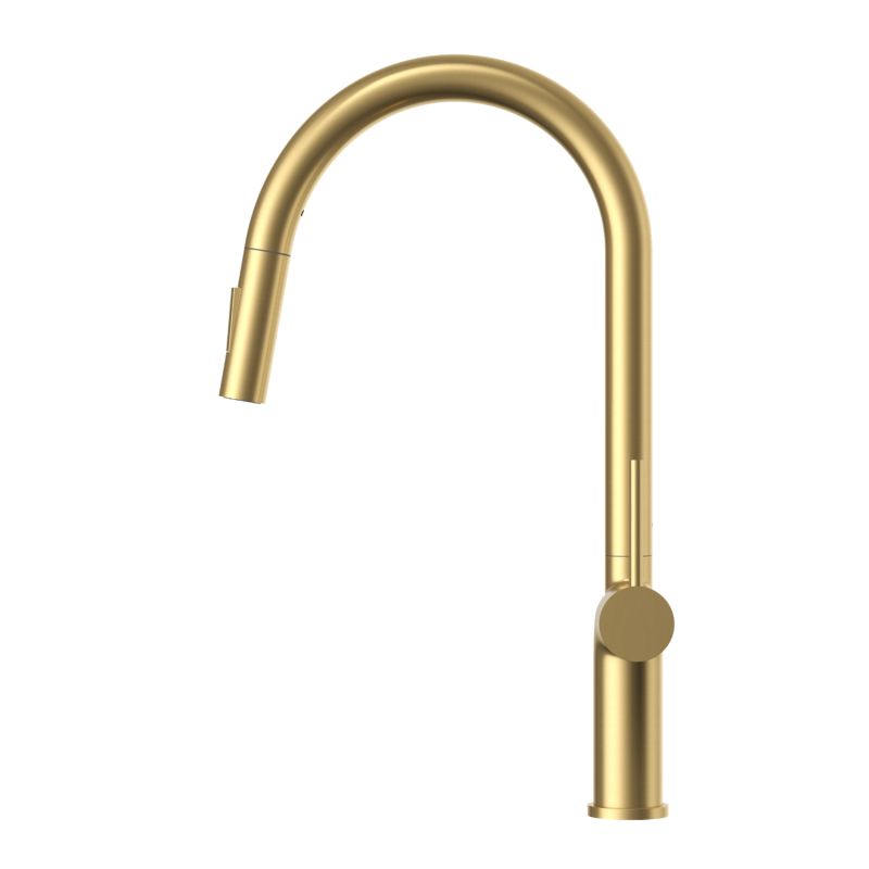 Bateria kuchenna Granitan Oxi brush gold z wyciąganą wylewką 1 szt.