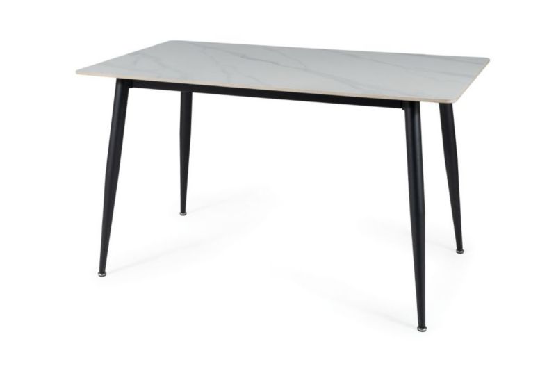 Stół RION 130x70 biały/czarny mat SIGNAL 1 szt.