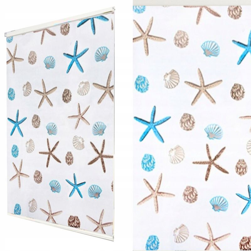 Roleta wannowo-prysznicowa z kasetą Estiva 120x240 cm wzór muszle 1 szt.