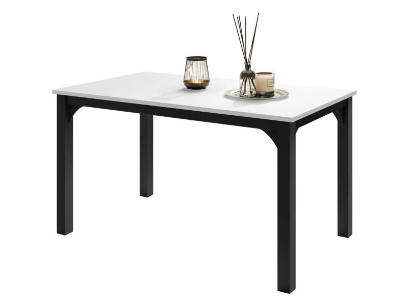 Stół rozkładany MIRJAN 24 Focus 140 czarny/biel arktyczna 1 szt.