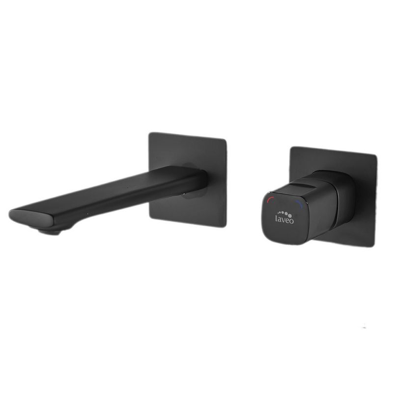 Bateria Umywalkowa Laveo Podtynkowa Tores Czarna 1 szt.
