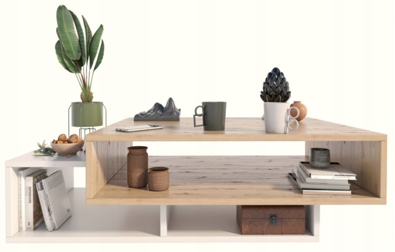 Ława Matkam stolik SARA 100 cm Per artisan-biały 1 szt.