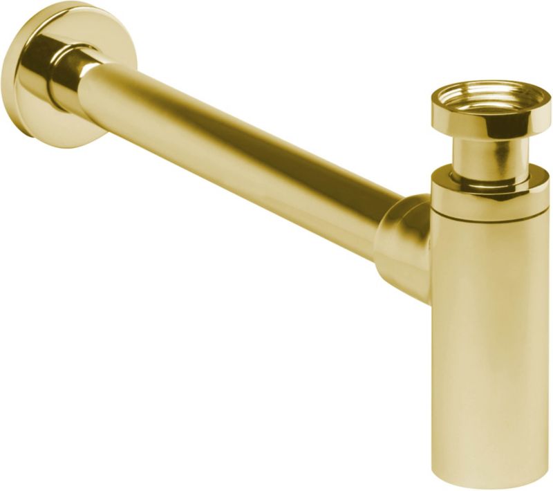 Syfon umywalkowy mosiądz złoty