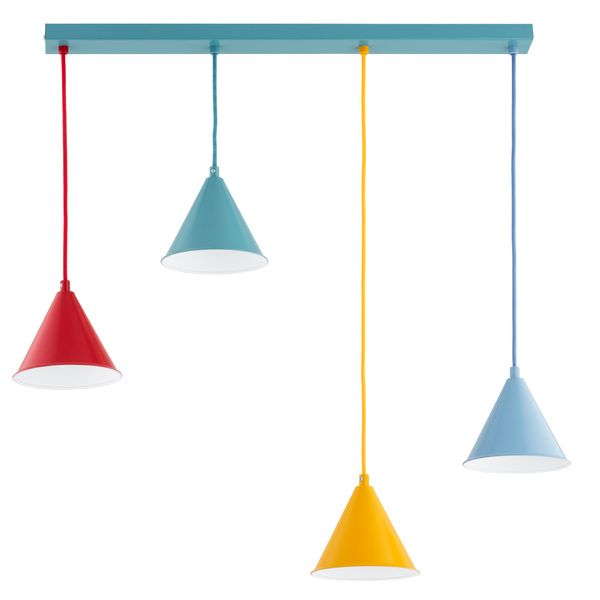 Lampa wisząca Alfa Ganna multikolor minimalistyczna 4xE27 x 15W 1 szt.