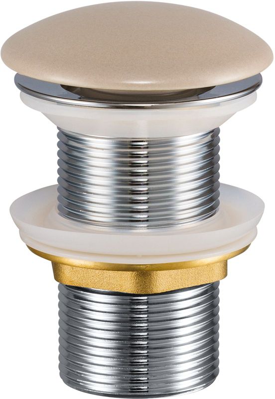 Korek do umywalki Comad Klik-Klak cappuccino mat bez przelewu okrągły 1 szt.