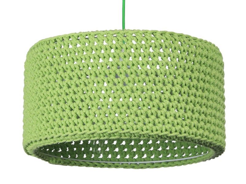 Lampa Bps Koncept wisząca COTTON 40 zielona 1 szt