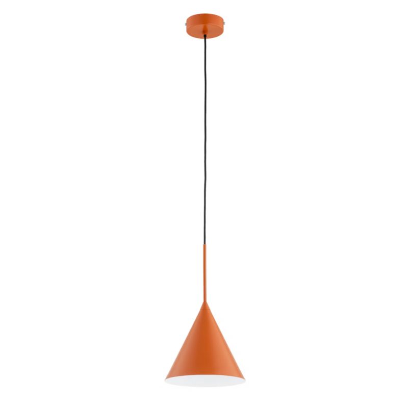 Lampa wisząca Alfa Fabo pomarańczowo-czarna minimalistyczna 1xE27 x 15W 1 szt.
