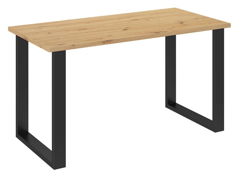 Stół industrialny MIRJAN 24 Imperial 138x67 dąb artisan / czarny 1 szt.