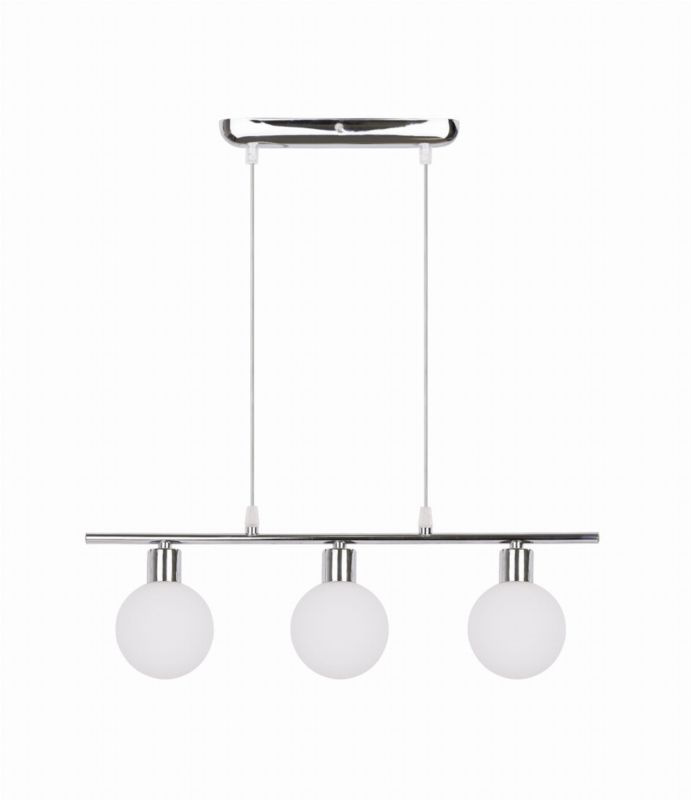 Lampa sufitowa Candellux Oden chromowana-biała wym: 70 x 52 x 10 cm 3xG9 x 40W 1 szt.