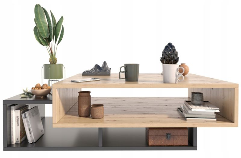 Ława Matkam stolik SARA 100 cm Per artisan-czarny 1 szt.