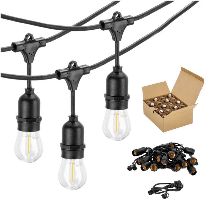 Girlanda ogrodowa LLs 20m+20x żarówek 1W E27 1kpl.