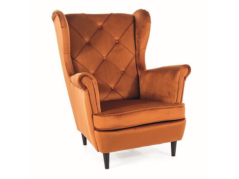 Fotel Signal uszak LADY VELVET cynamonowy 1 szt