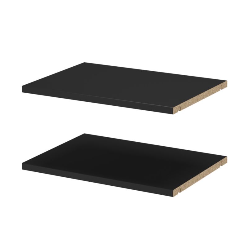 Półka do korpusu GoodHome Atomia 35 x 50 cm czarny 2 szt.