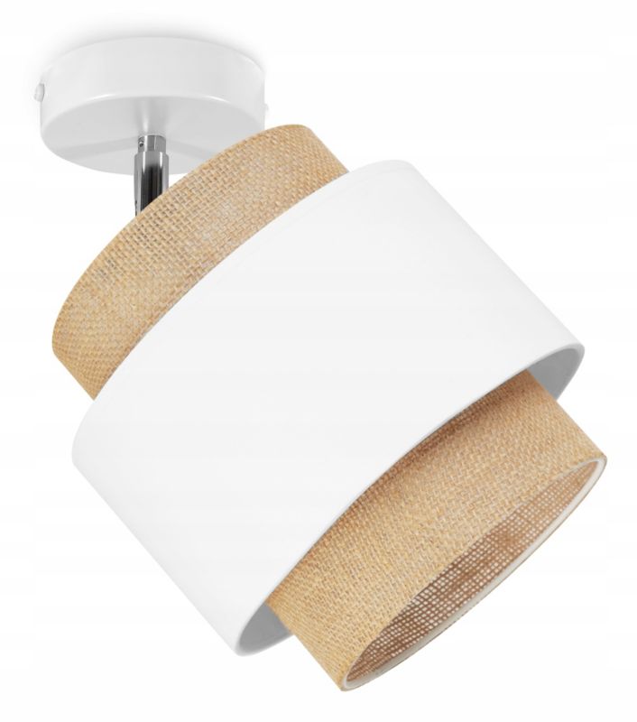 Lampa sufitowa wisząca Light Home LH Boho Juta 1x E27 60W biały 1szt.