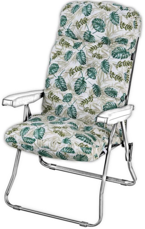 Poduszka na leżak bez podnóżka AMPO gruba niebieski biały 1 szt.