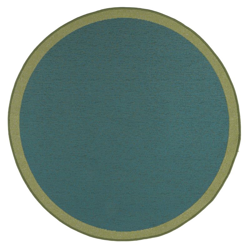Dywan okrągły 120 cm INEZ e-floor wewnętrzny zewnętrzny zielony 1 szt