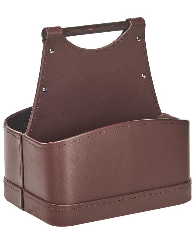 Kosz ekoskóra brązowy Uruk 1 szt.