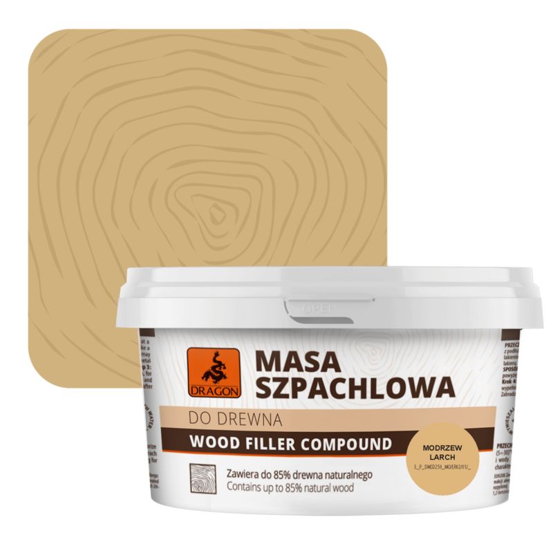 Masa szpachlowa do drewna Dragon modrzew 250 g
