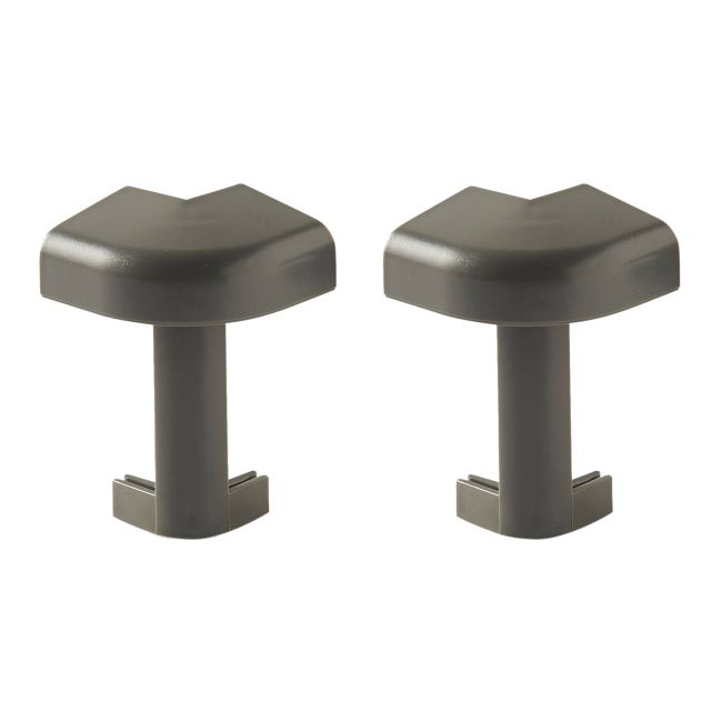 Narożnik zewnetrzny PCV LDO ciemnoszary 2 szt.