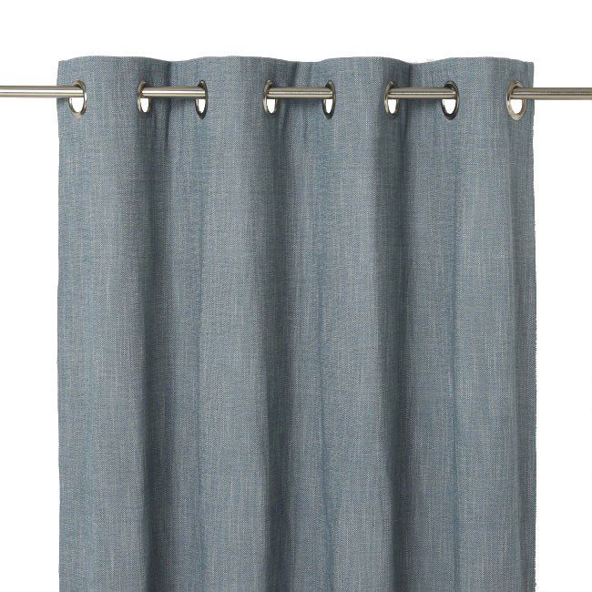 Zasłona GoodHome Tiga 140 x 260 cm morska