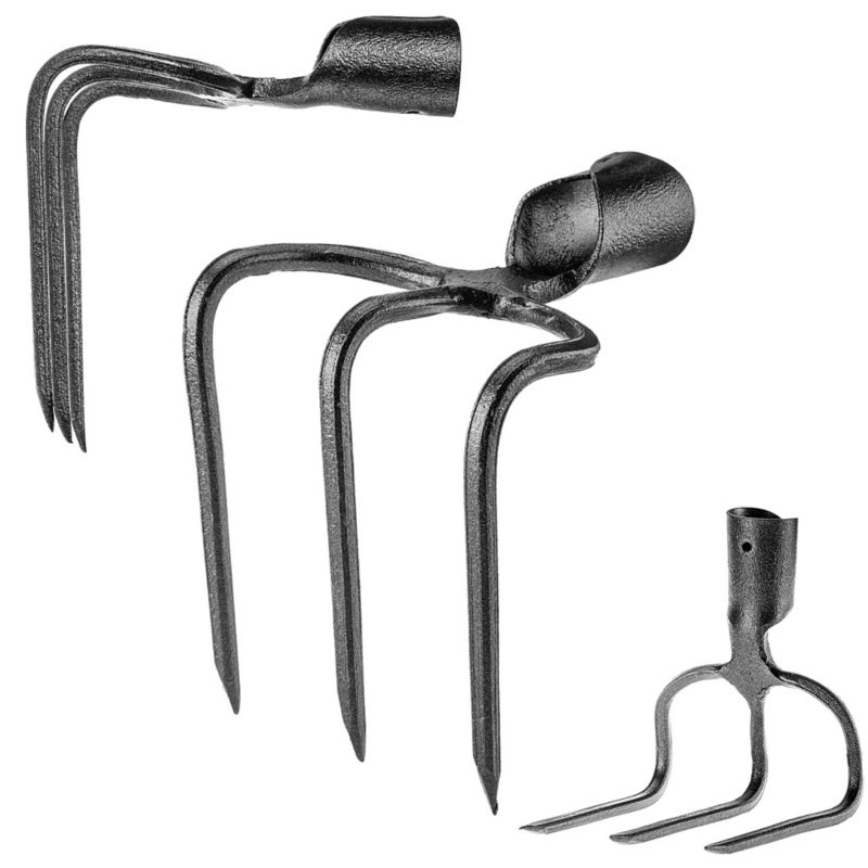 Haki KADAX 3-Zębne Do Nawozu Obornika Nieoprawione Widły Kopacz Bez Trzonka 1szt.