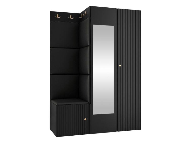 Zestaw MIRJAN 24 Orion Ryfel Slim XXIV czarny + czarna ekoskóra 1 kpl.