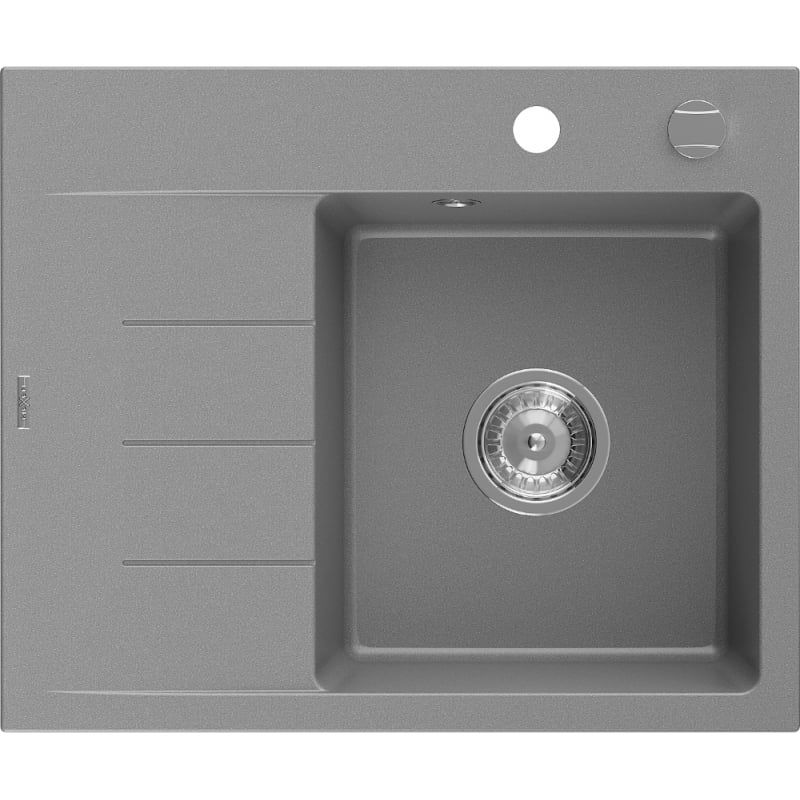 Zlewozmywak wpuszczany Mexen Bruno 1 komorowy czarny nakrapiany 795 x 495 mm - 6513791010-76-G 1 szt.