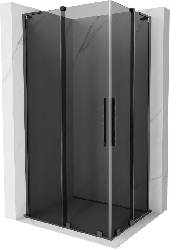 Kabina prysznicowa Mexen Velar L Duo rozsuwana 100 x 90 cm grafit gun gray szczotkowana 1 szt.