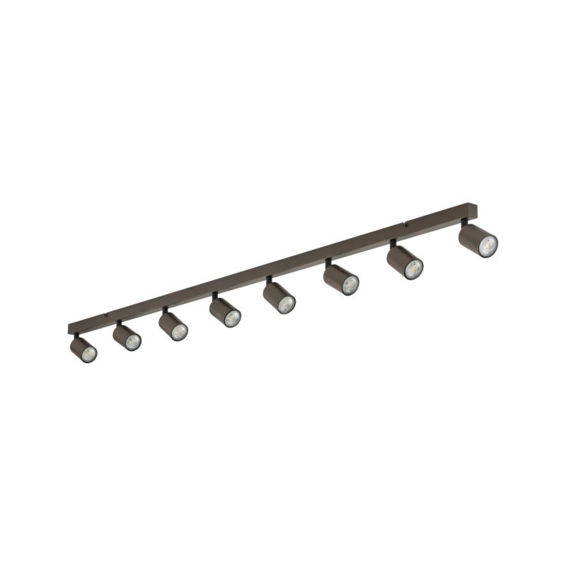 Spot TK-Lighting Top brązowa listwa regulowana 8x gu10 - 1szt.