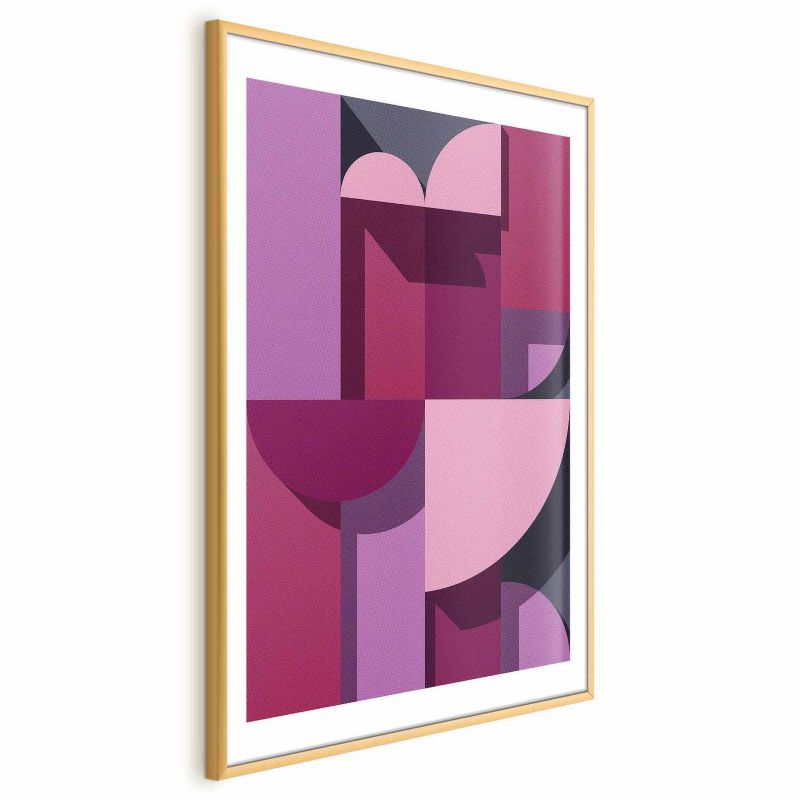 Plakat Artgeist Abstrakcyjne home 21x30 cm z ramą złotą 1 szt