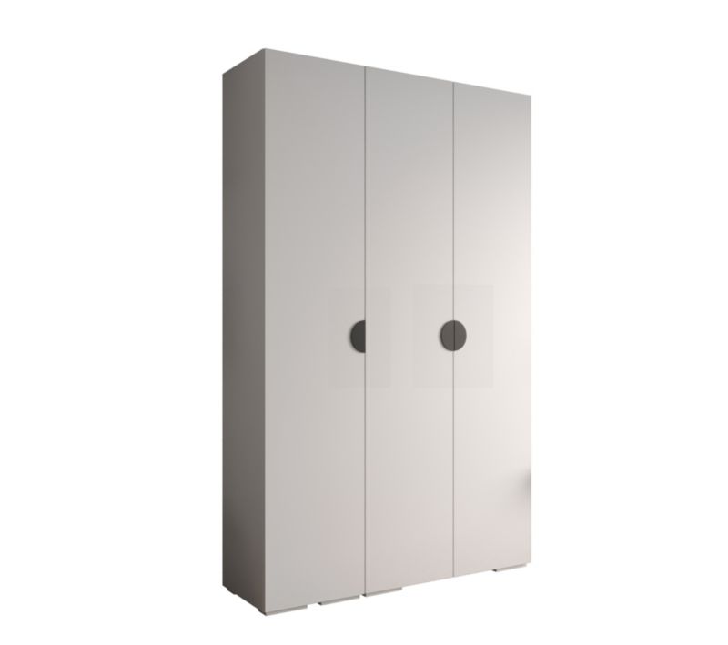 Szafa ubraniowa Garderoba Abiks INOVA 4 1,5SZ biały+czarny 1 szt.