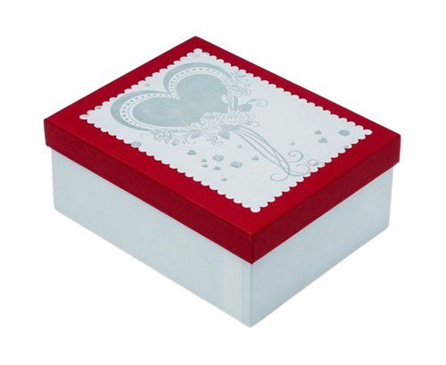 Zestaw pudełek Neopak Walentynka biały z czer. 3 szt.