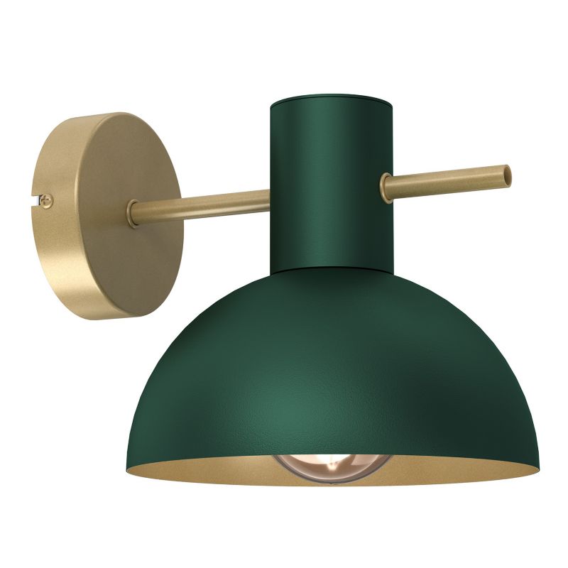 Kinkiet ścienny Luminex Estate Mini ciemny zielono-złoty mat 1 x E27 x 15W IP20 wym: 19 x 18 x 22 cm - 1 szt.