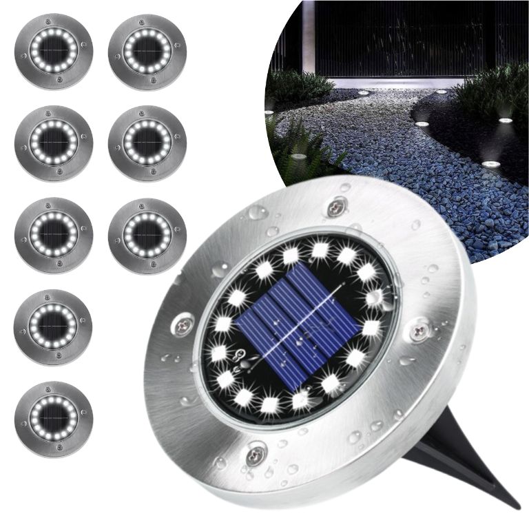 Lampka Solarna Najazdowa Ogrodowa Blixtar B-S-LAMP-PATH-S16-8X 16 LED IP44 8 szt.