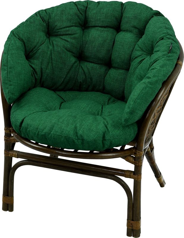 Poduszka na fotel rattanowy rattan AMPO zielony 1 szt.
