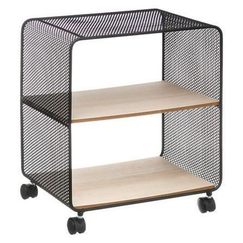 Regał metalowy Case 5FIVE SIMPLY SMART loftowy na kółkach 2 półki 43,5 cm do biura i sypialni 1 szt.