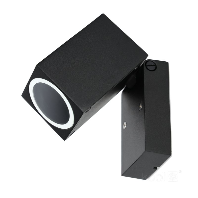 Kinkiet ogrodowy Kobi quazar 15 1xGU10 IP44 czarny 1szt.