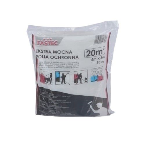 Folia MALARSKA Neopak 4x5m Remontowa 30um Transparentna 1 szt.