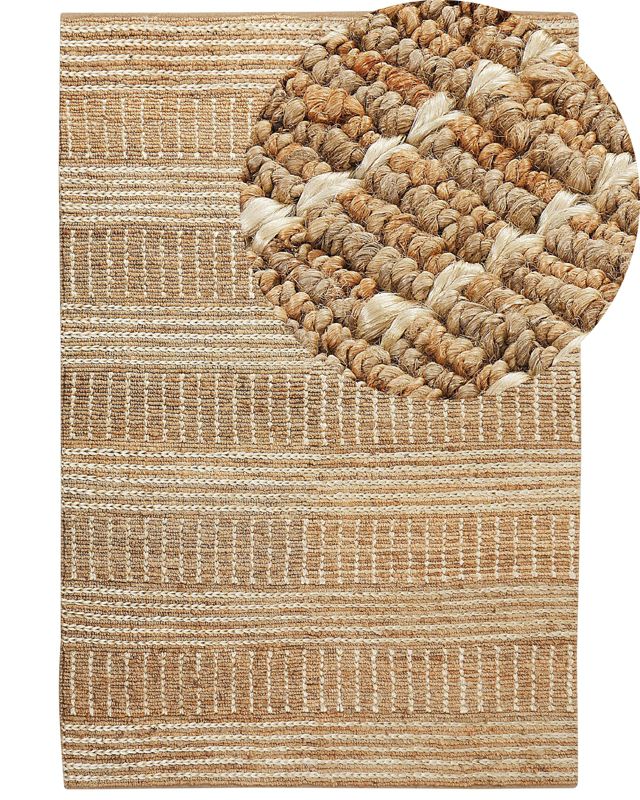 Dywan z juty 200 x 300 cm beżowy Kamberli 1 szt.