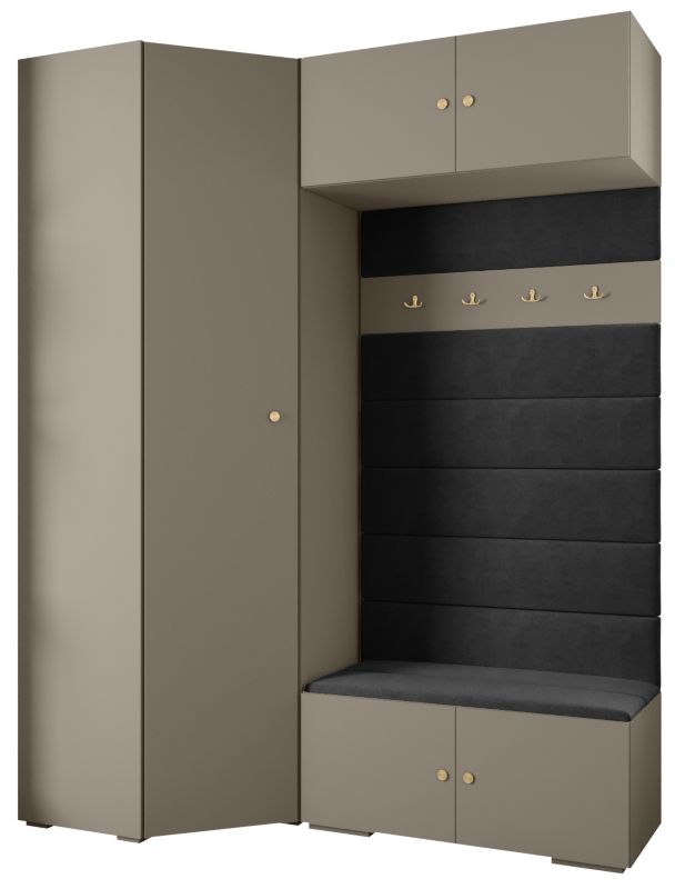 Garderoba do przedpokoju Abiks INOVA 2 Z21 kaszmir+złoty+manila18 1 szt.