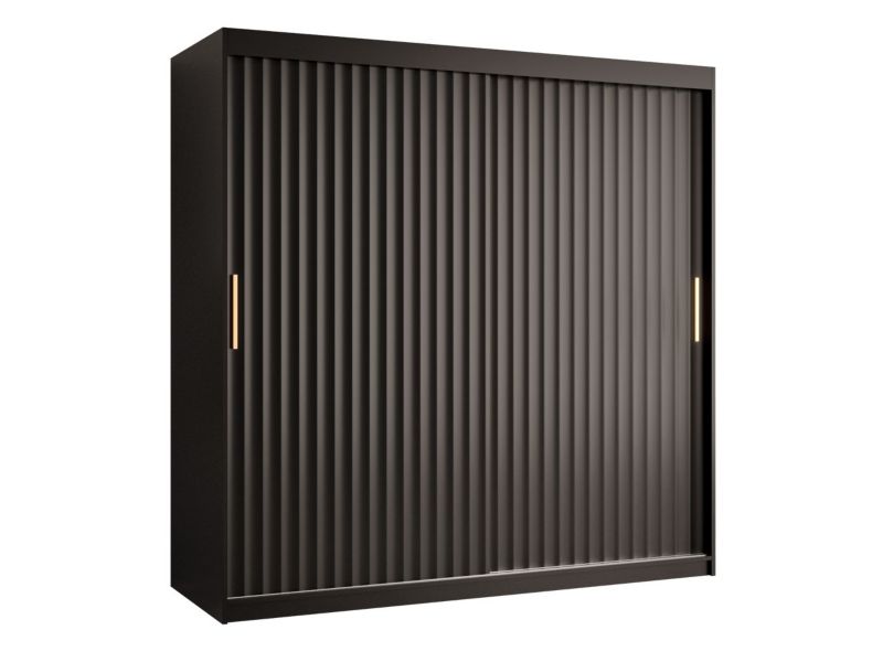 Szafa przesuwna MIRJAN 24 Riflo Wave 1 180 czarny 1 szt.