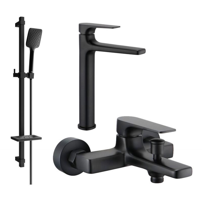 Zestaw wannowy Mexen Lynx czarny 745913DQ62-70 1 szt.