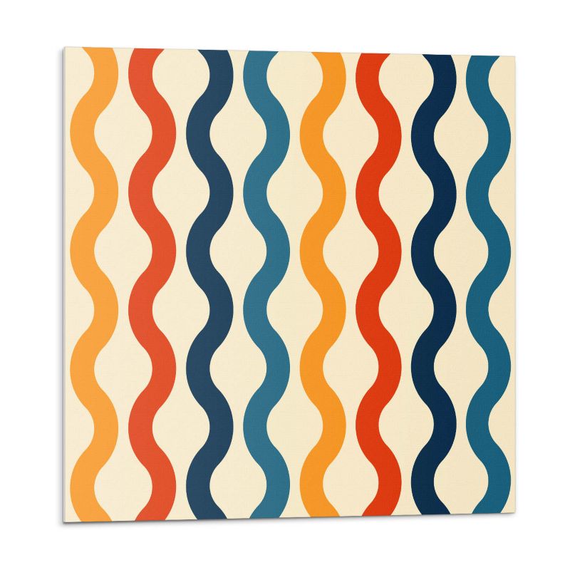 Kafelki samoprzylepne Wallfluent 50x50 cm Fale w dynamicznej kompozycji 4 szt.