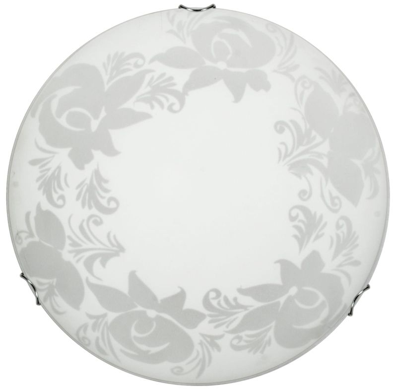 Plafon sufitowy lampa Candellux Beris chromowany biały 1 x E27 x IP20 wym: 9 x 30 x 30 cm - 1 szt.