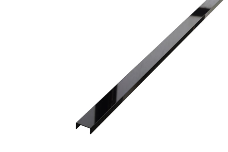 Profil metalowy rektyfikowany U Lambro czarny połysk 2cm x 270cm 1 szt.