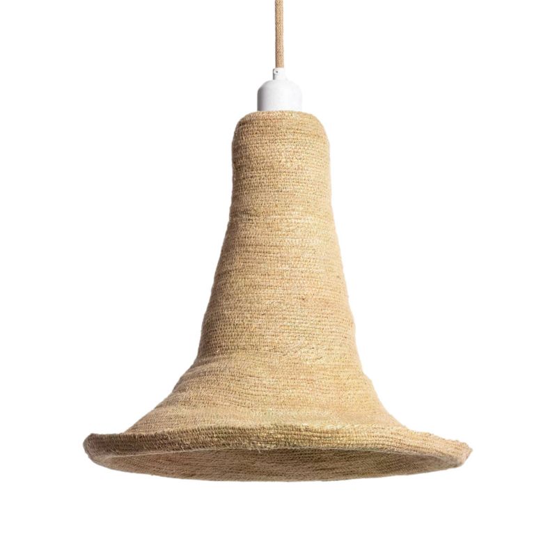 Lampa sufitowa wisząca Abruzzo Boho 0076 brązowo-biała boho 1xE27 x 20W 1 szt.