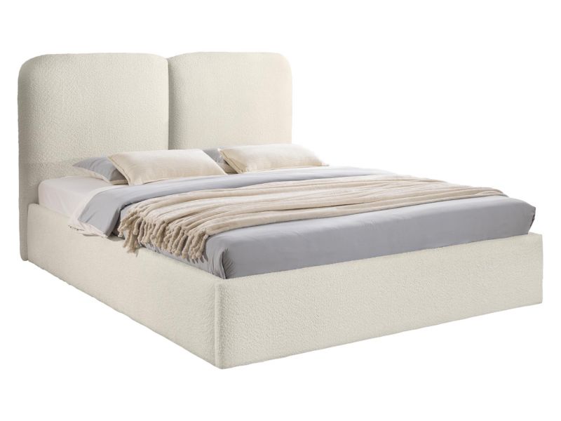 Łóżko tapicerowane MIRJAN 24 Heaven 160x200 śmietankowy 1 szt.