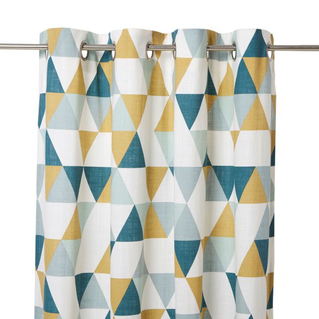 Zasłona GoodHome Rima 140 x 260 cm musztarda