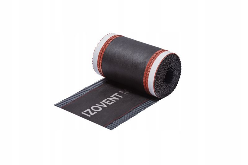Taśma kalenicowa Izovent 4ROOF 230mm 5m x 4rolki- 20mb kolor czarny (RAL 9005) Super wentylacja kalenicy 1kpl.